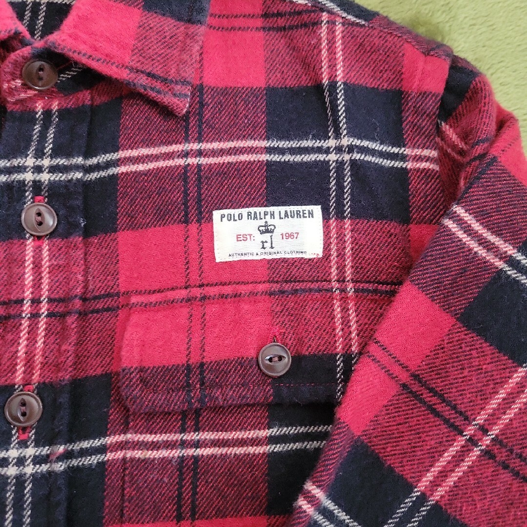 Ralph Lauren(ラルフローレン)のRALPH LAUREN ネルシャツ シャツ 110 キッズ/ベビー/マタニティのキッズ服男の子用(90cm~)(ブラウス)の商品写真