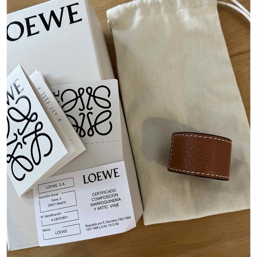 LOEWEスモールスラップブレスレット キャメルタン LOEWEスモールスラップブレスレット キャメルタン