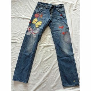 リーバイス(Levi's)の古着　ワッペン　デニム　y2k ノームコア(デニム/ジーンズ)