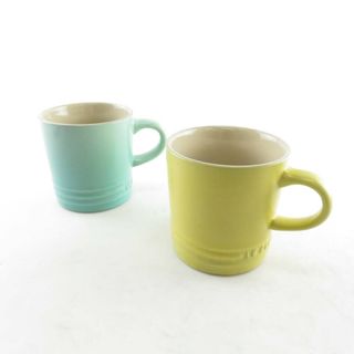 ルクルーゼ(LE CREUSET)の美品 Le Creuset ルクルーゼ マグカップ 2点 ペア コップ SY8584A2 (グラス/カップ)