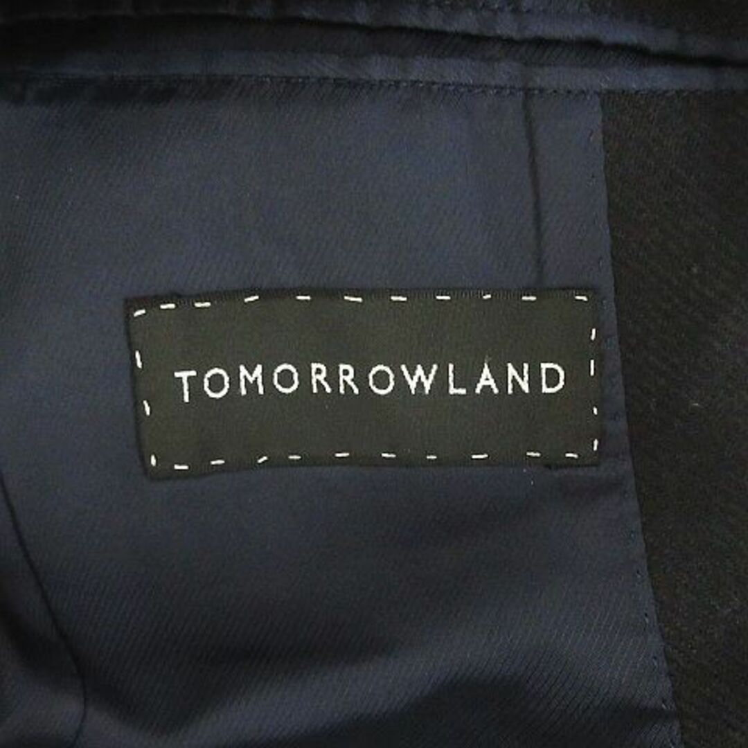 TOMORROWLAND(トゥモローランド)のトゥモローランド ステンカラーコート 長袖 ロング丈 比翼 ウール混 48 紺 メンズのジャケット/アウター(ステンカラーコート)の商品写真