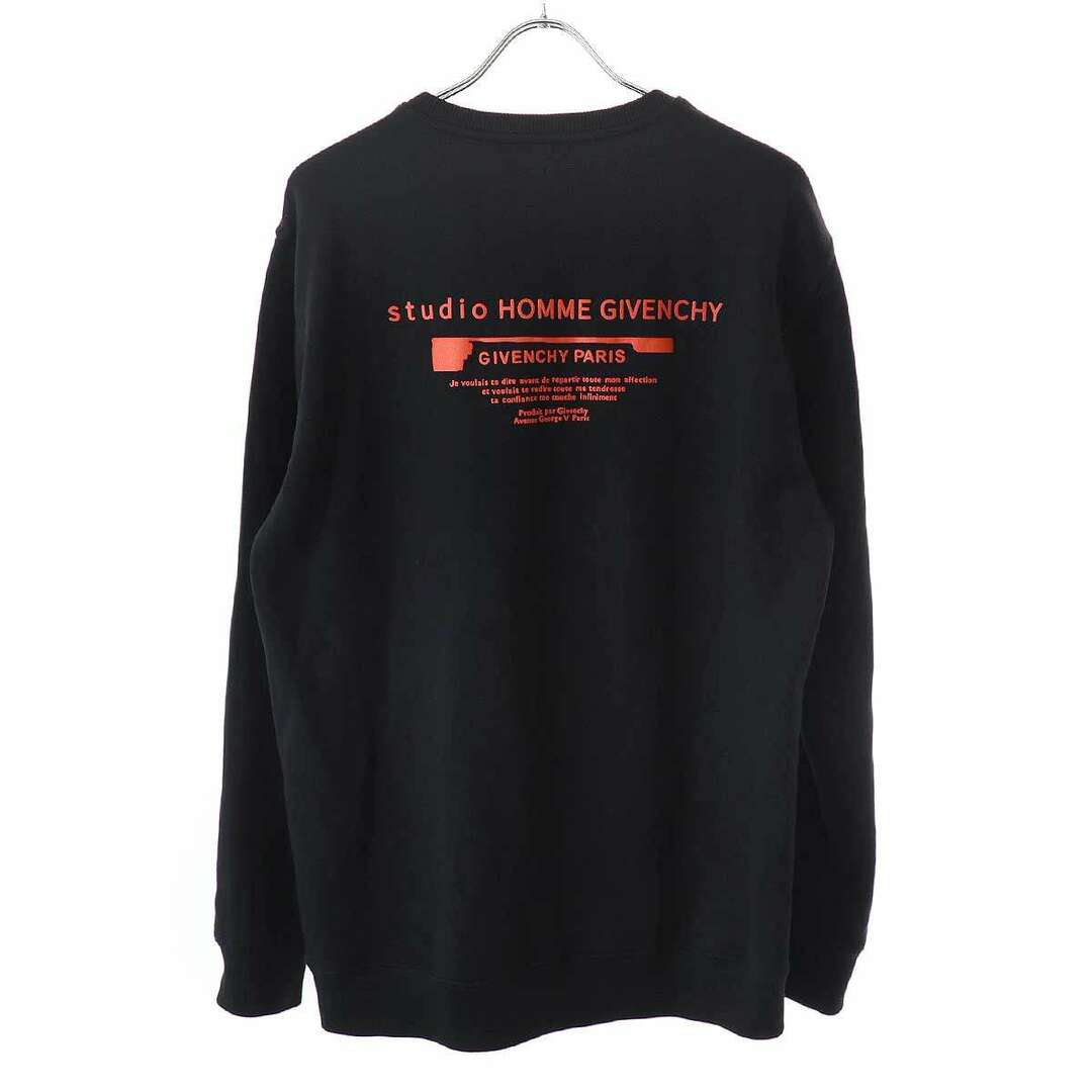 GIVENCHY(ジバンシィ)のGIVENCHY ジバンシィ グラフィックプリントパッチ スウェットトレーナー ブラック M BMJ08Q30AF メンズのトップス(スウェット)の商品写真