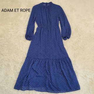 アダムエロぺ(Adam et Rope')のADAM ET ROP アダムエロペ ロングワンピース 花柄 シフォン(ロングワンピース/マキシワンピース)