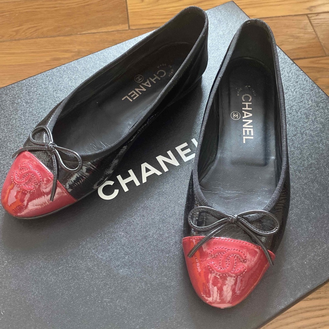 CHANEL(シャネル)のCHANEL シャネル　バレエシューズ　38.5 レディースの靴/シューズ(バレエシューズ)の商品写真