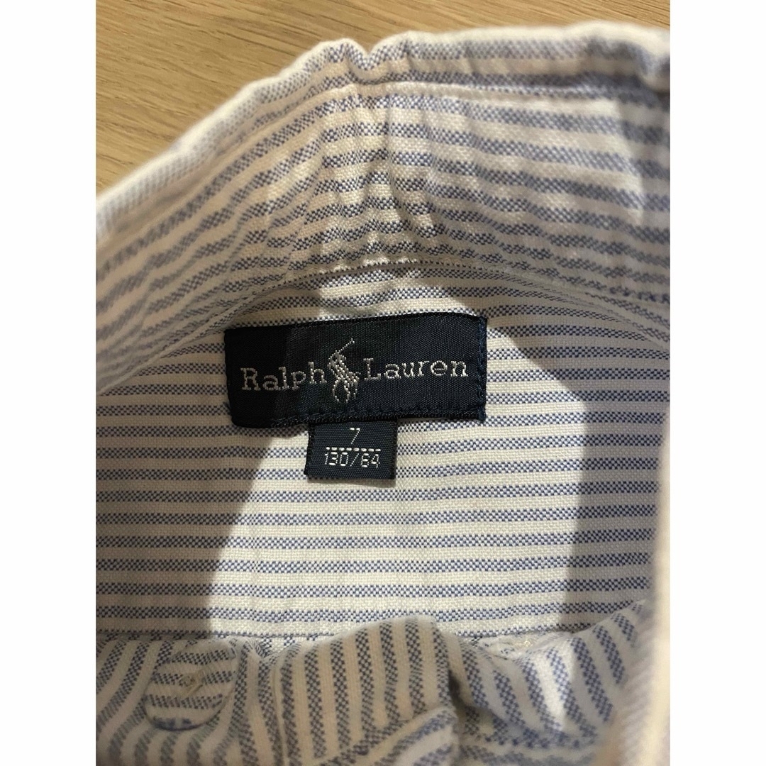 POLO RALPH LAUREN(ポロラルフローレン)のラルフローレン オックスフォードシャツ　ボタンダウンシャツ 130 キッズ/ベビー/マタニティのキッズ服男の子用(90cm~)(ブラウス)の商品写真