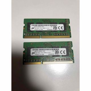 サムスン(SAMSUNG)のノートパソコンメモリ MICRON　2GB×2枚＝4GB(ノートPC)