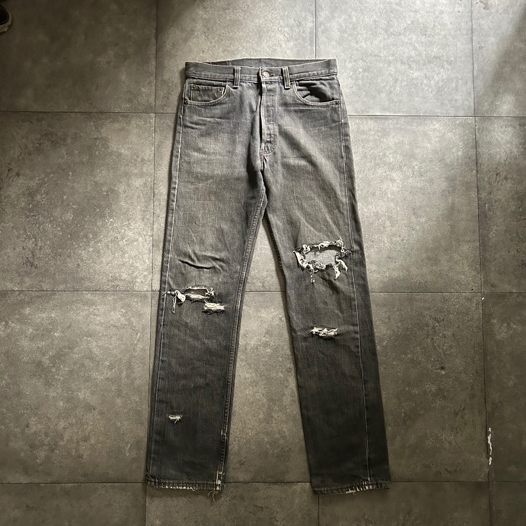 Levi's - 90s リーバイス501 ブラックデニム/ジーンズ USA 30×32 Levi's - 90s リーバイス501 ブラックデニム/ジーンズ USA 30×32