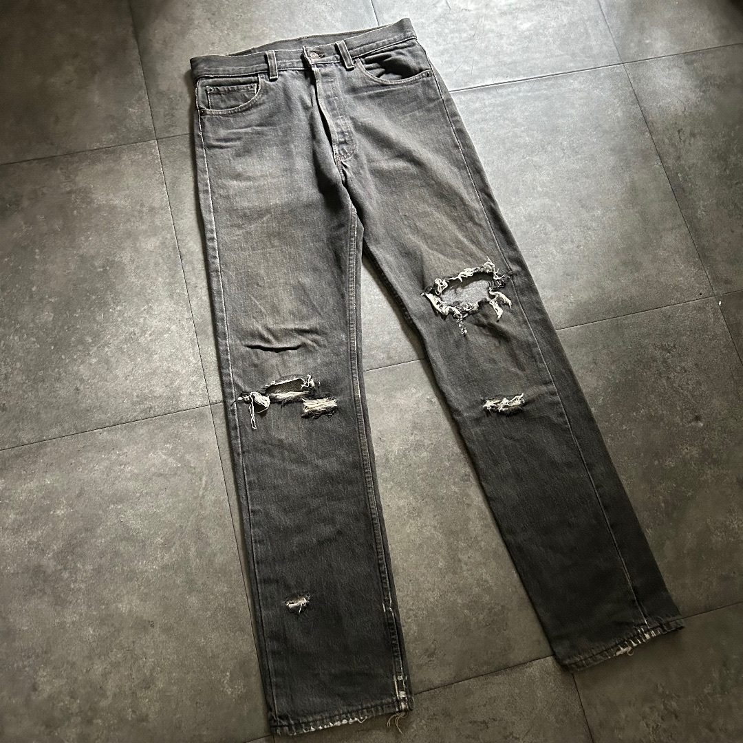 Levi's - 90s リーバイス501 ブラックデニム/ジーンズ USA 30×32 Levi's - 90s リーバイス501 ブラックデニム/ジーンズ USA 30×32