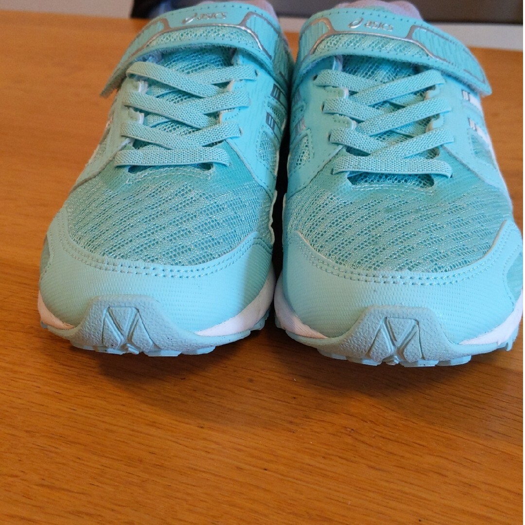 asics　22cm  エメラルドグリーン キッズ/ベビー/マタニティのキッズ靴/シューズ(15cm~)(スニーカー)の商品写真