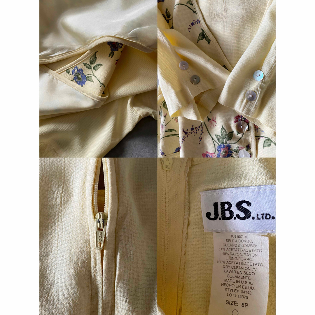 古着 アンティーク ビンテージ 70s イエロー 花柄 レーヨン ワンピース 古着 アンティーク ビンテージ 70s イエロー 花柄 レーヨン ワンピース