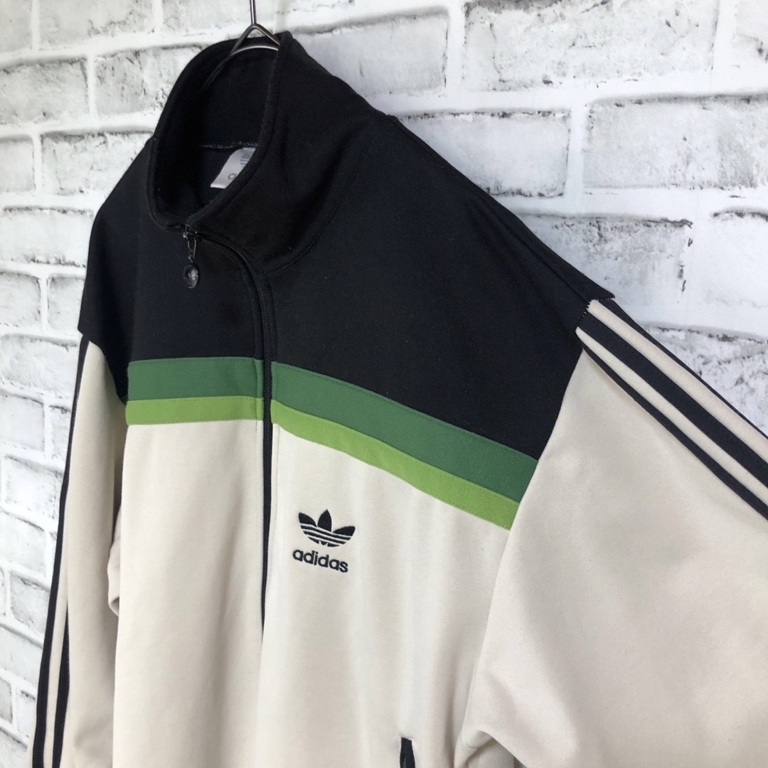 Originals（adidas）(オリジナルス)の希少XL⭐️80s adidasトラックジャケット 刺繍vintage ベージュ メンズのトップス(ジャージ)の商品写真