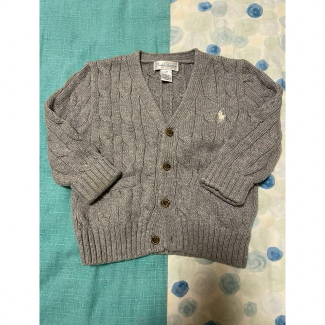 POLO RALPH LAUREN(ポロラルフローレン)のラルフローレン ニットカーディガン12m キッズ/ベビー/マタニティのベビー服(~85cm)(カーディガン/ボレロ)の商品写真