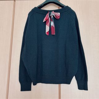 ブルーレーベルクレストブリッジ(BLUE LABEL CRESTBRIDGE)の【新品.タグ付き】♡ブルーレーベルクレストブリッジ♡バックリボンニット♡(ニット/セーター)