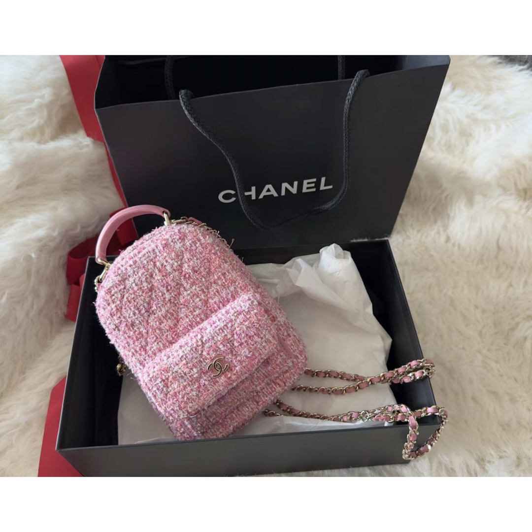 CHANEL(シャネル)のシャネル　2024年プレコレクションリュック　バックパック　ツイード レディースのバッグ(リュック/バックパック)の商品写真