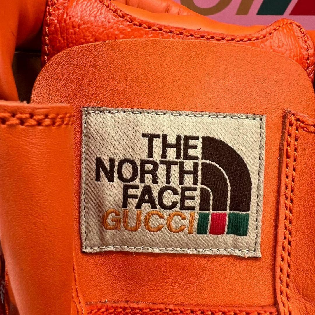 Gucci(グッチ)のグッチ ノースフェイス　679914 ブーツ オレンジ　ベージュ GGキャンバス メンズの靴/シューズ(ブーツ)の商品写真