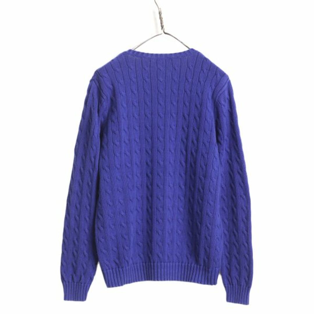 Ralph Lauren - ラルフローレン Vネック コットン ケーブル Ralph Lauren - ラルフローレン Vネック コットン ケーブル