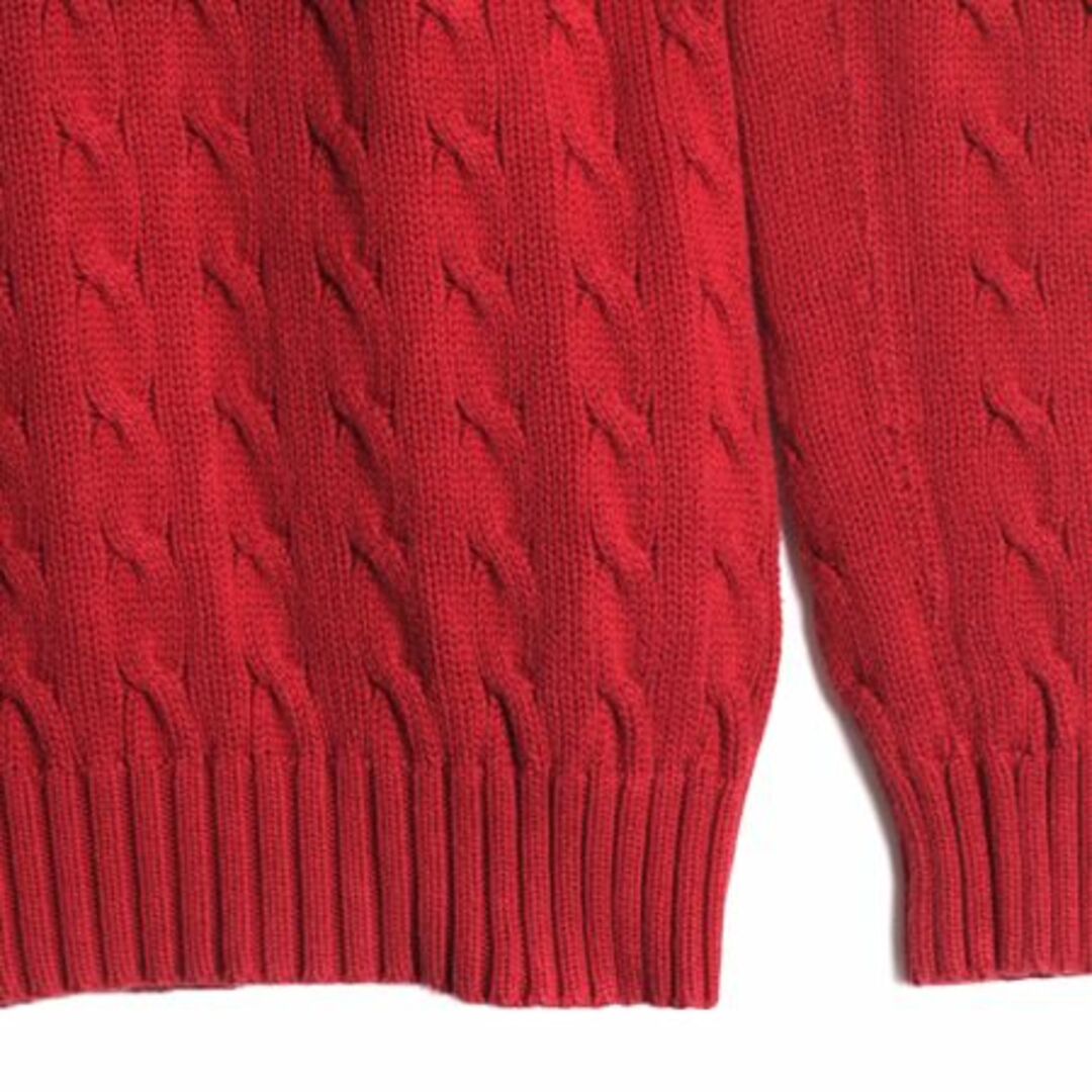 Ralph Lauren - ラルフローレン Vネック コットン ケーブル Ralph Lauren - ラルフローレン Vネック コットン ケーブル