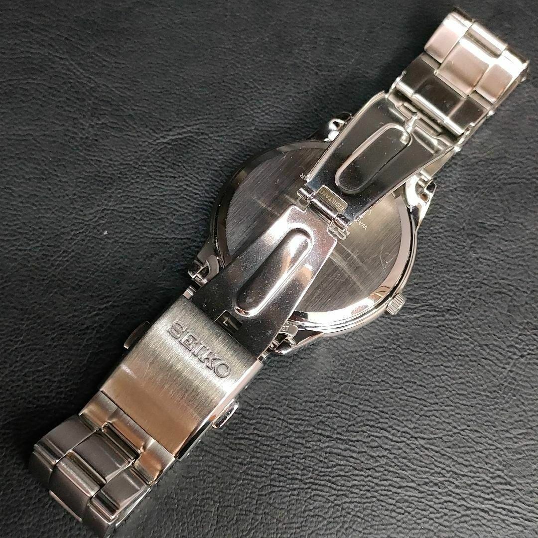 SEIKO(セイコー)の極美品【稼働品】SEIKOセイコー　V131‐0AG0ブルー　シルバー　ソーラー メンズの時計(腕時計(アナログ))の商品写真