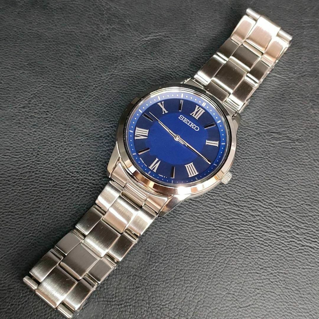 SEIKO(セイコー)の極美品【稼働品】SEIKOセイコー　V131‐0AG0ブルー　シルバー　ソーラー メンズの時計(腕時計(アナログ))の商品写真