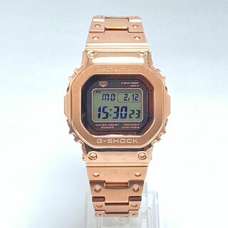 カシオ(CASIO)のカシオ G-SHOCK フルメタル GMW-B5000GD-4DR ローズゴールドカラー Buletooth モバイルリンク ソーラー電波時計(腕時計(デジタル))