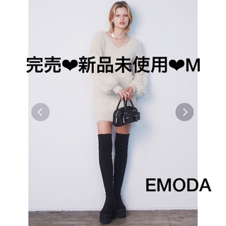 EMODA - 即発送♡完売新品未使用品♡EMODA♡スクエアフィットロングブーツ／M