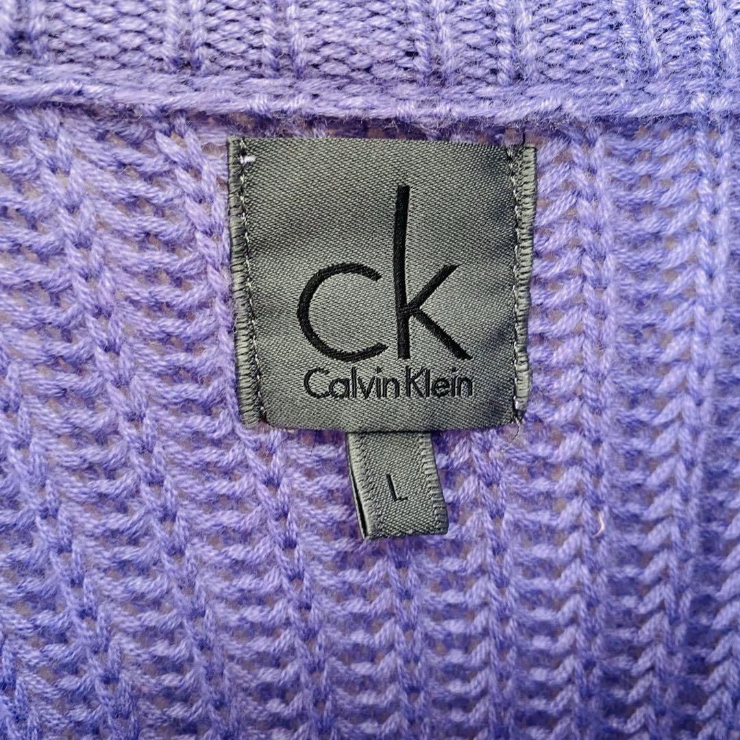 Calvin Klein(カルバンクライン)の一点物　カルバン クライン　ハーフボタンプルオーバーニット メンズのトップス(ニット/セーター)の商品写真