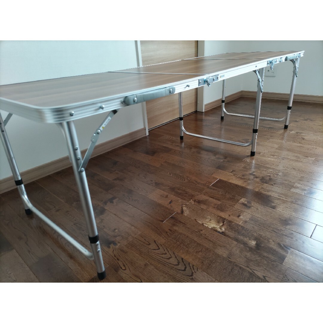 アウトドア テーブル 60✕180cm 3段階 高さ調節可 スポーツ/アウトドアのアウトドア(テーブル/チェア)の商品写真
