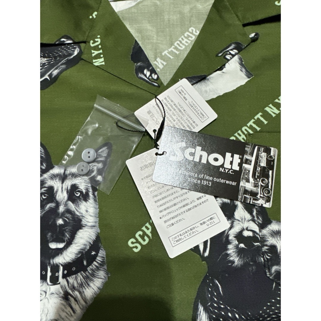 schott(ショット)のSchott アロハ シャツ 犬柄 メンズのトップス(シャツ)の商品写真