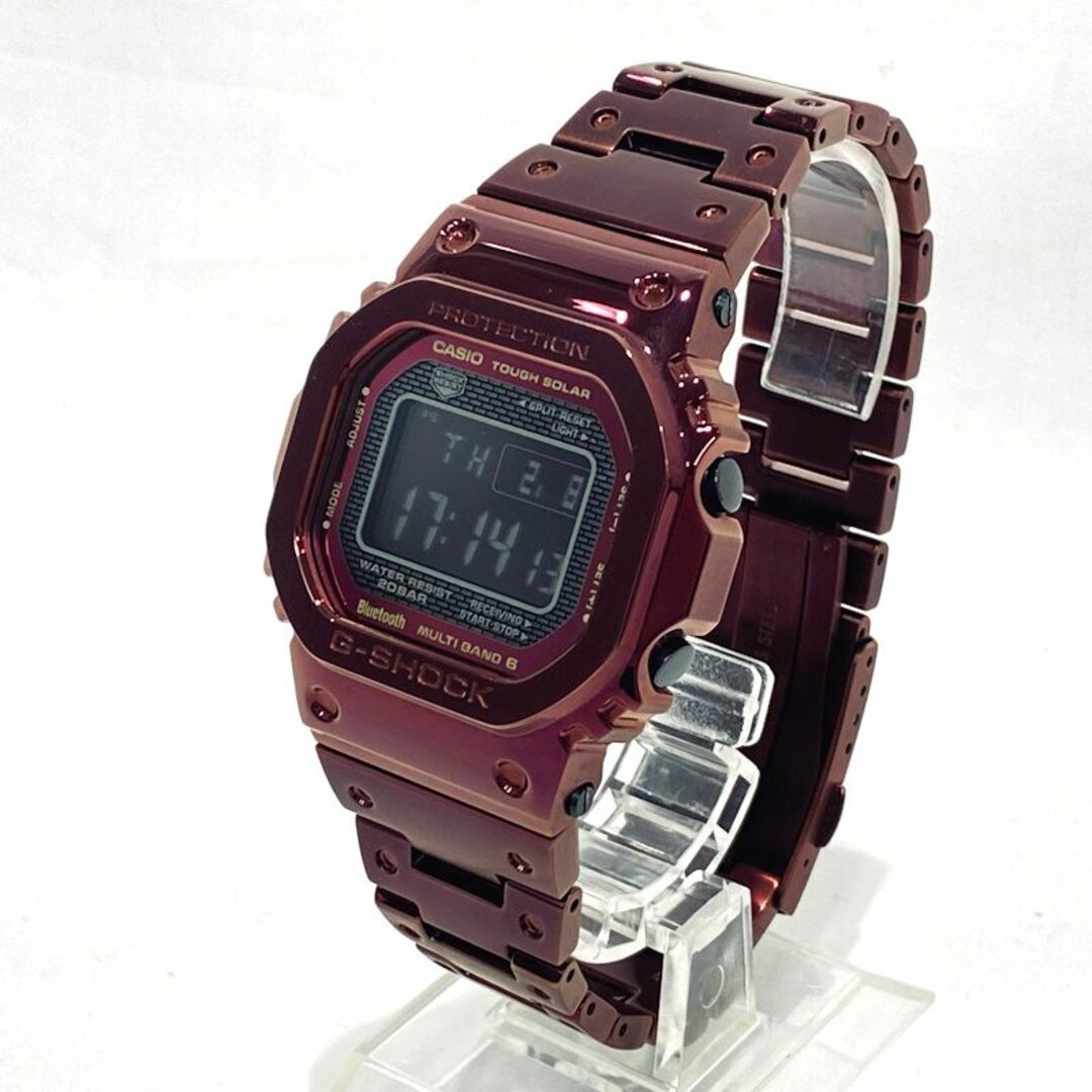 CASIO(カシオ)のカシオ G-SHOCK フルメタル GMW-B5000RD-4JF ボルドーカラー レッド Buletooth モバイルリンク ソーラー電波時計 メンズの時計(腕時計(デジタル))の商品写真