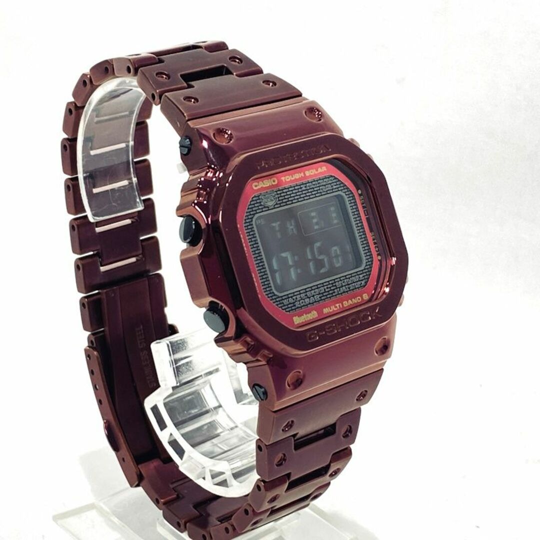 CASIO(カシオ)のカシオ G-SHOCK フルメタル GMW-B5000RD-4JF ボルドーカラー レッド Buletooth モバイルリンク ソーラー電波時計 メンズの時計(腕時計(デジタル))の商品写真