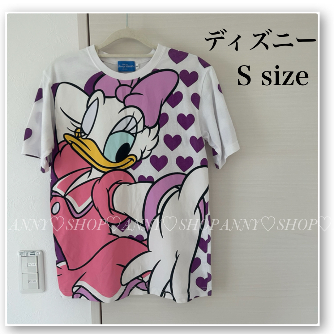 Disney(ディズニー)のディズニー♡デイジー♡ハートTシャツ♡ディズニーランド  レディースのトップス(Tシャツ(半袖/袖なし))の商品写真
