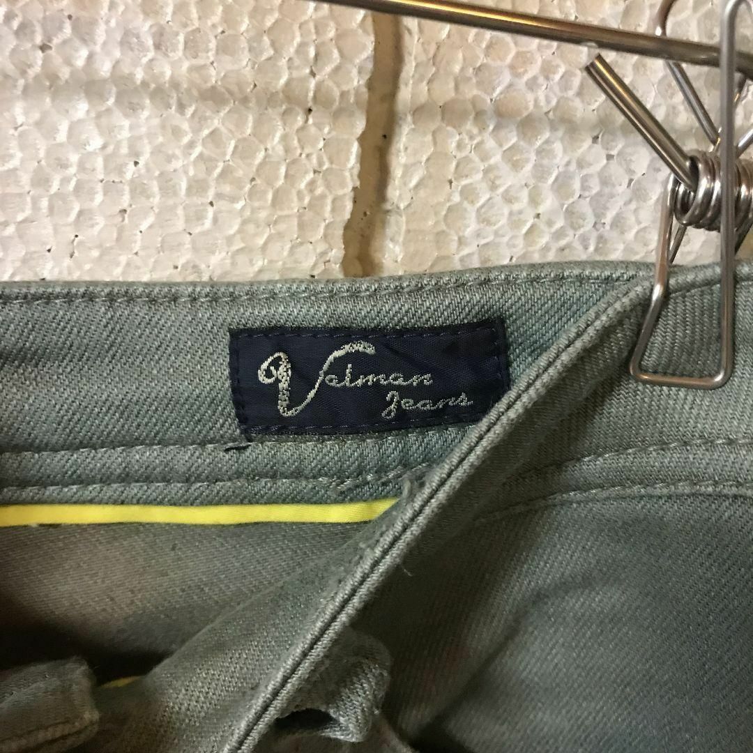 ◆Valman Jeans◆ストレッチスリムパンツ M カーキ　AB-243 レディースのパンツ(デニム/ジーンズ)の商品写真