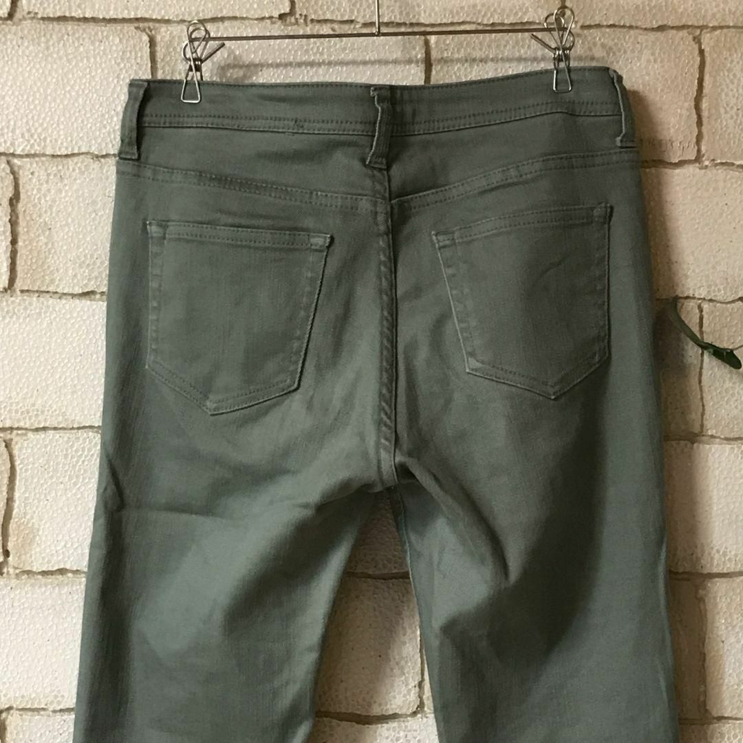 ◆Valman Jeans◆ストレッチスリムパンツ M カーキ　AB-243 レディースのパンツ(デニム/ジーンズ)の商品写真