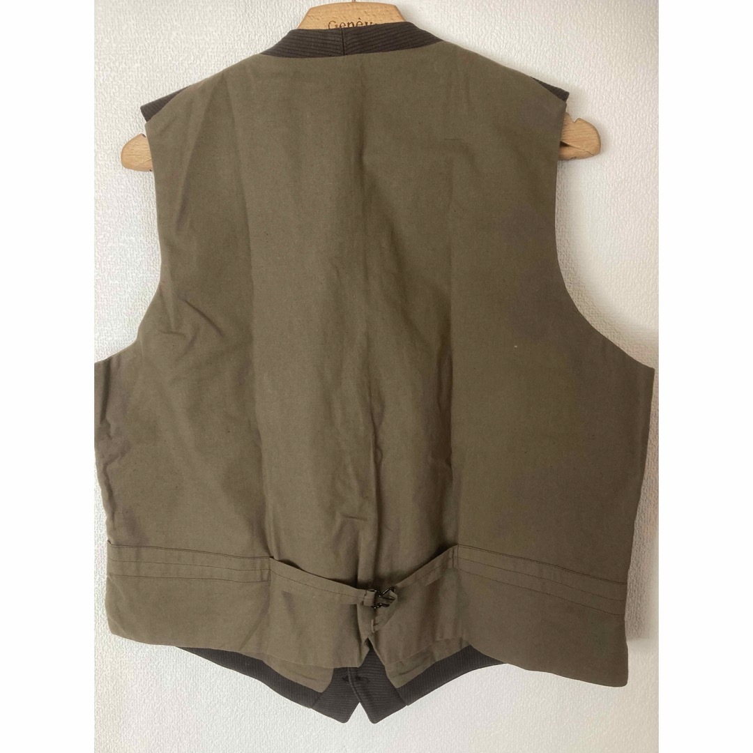 【デッドストック】　フレンチワーク　ベスト　コットンピケ メンズのジャケット/アウター(カバーオール)の商品写真