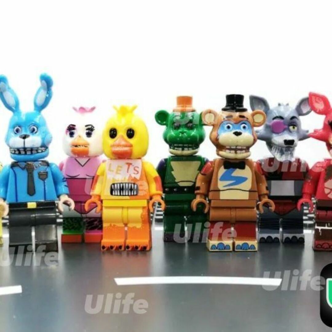8体セットF LEGOレゴ互換ファイブナイツアットフレディーズ 8体セットF LEGOレゴ互換ファイブナイツアットフレディーズ