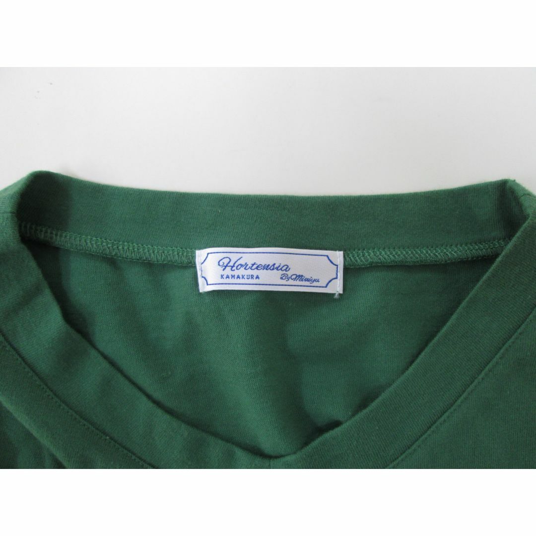  Hortesia Vネックカットソー（Mサイズ） レディースのトップス(Tシャツ(長袖/七分))の商品写真