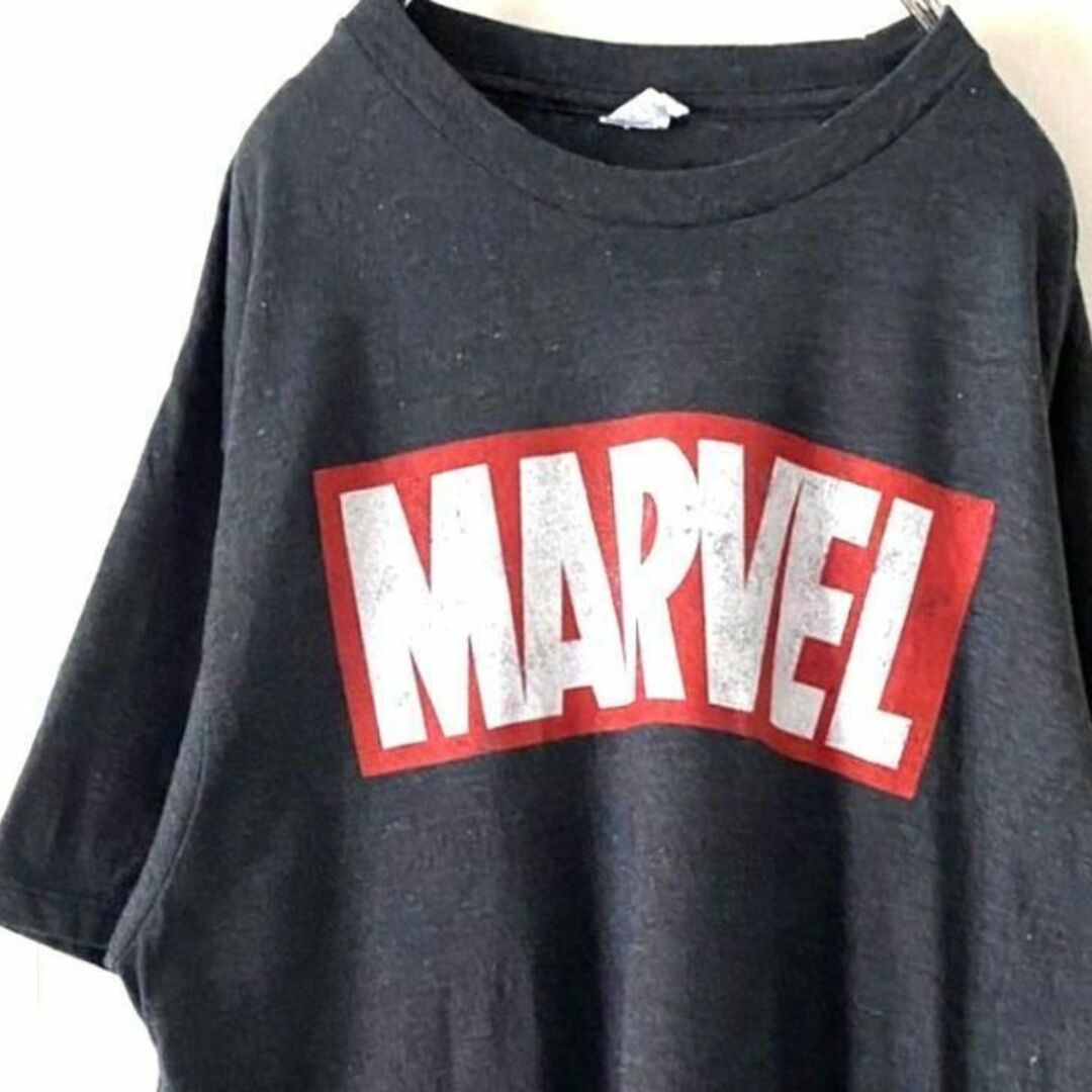 MARVEL(マーベル)のマーベル MARVEL ロゴ Optima Tシャツ L グレー 灰色 古着 その他のその他(その他)の商品写真