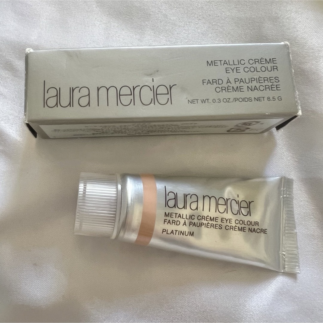 laura mercier(ローラメルシエ)の【未使用】ローラメルシエ メタリッククリームアイカラー プラチナ コスメ/美容のベースメイク/化粧品(アイシャドウ)の商品写真