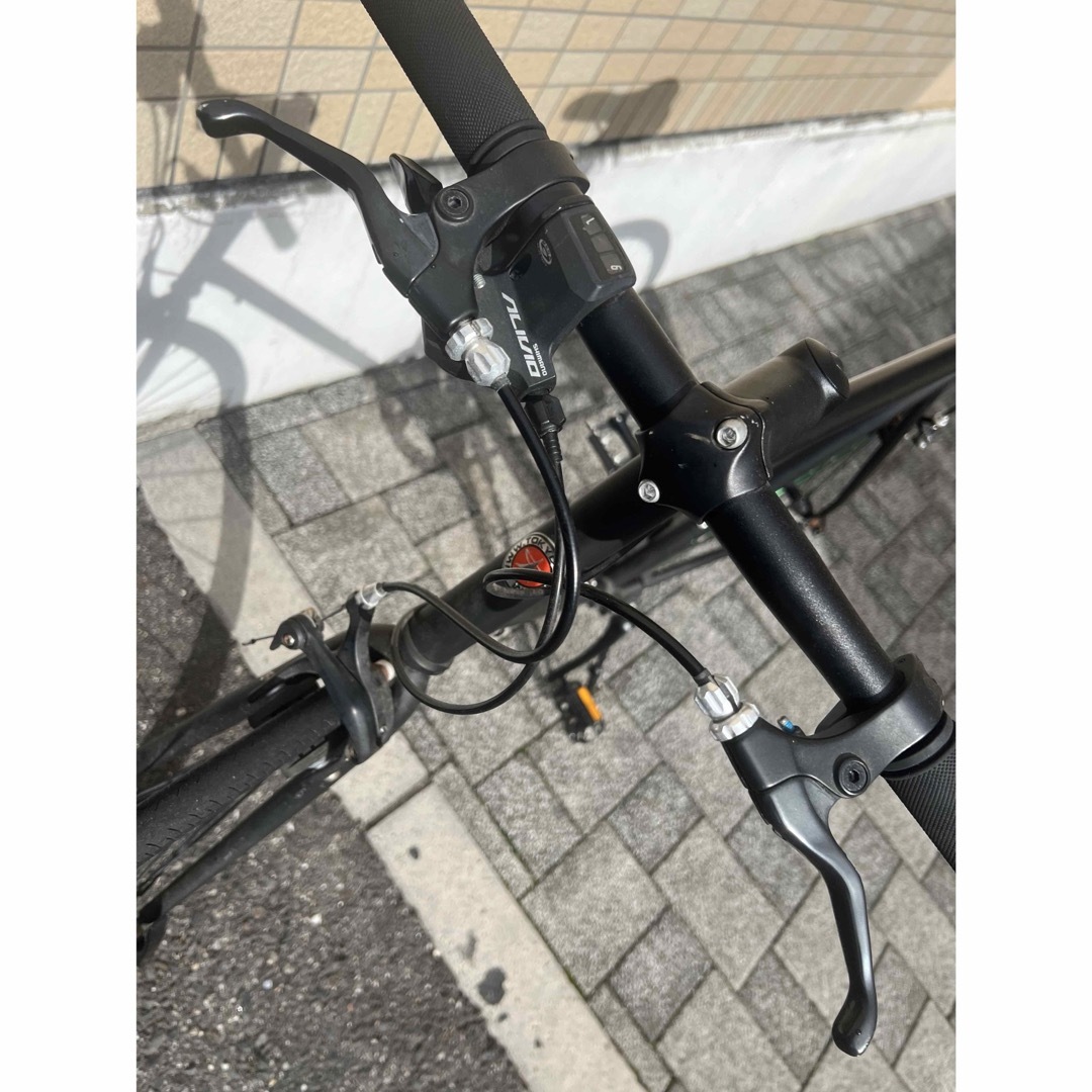 tokyo bike 9s Lサイズ ブラック リア:グリーン スポーツ/アウトドアの自転車(自転車本体)の商品写真