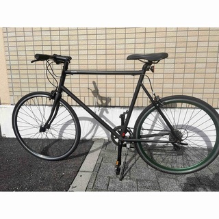 tokyo bike 9s Lサイズ ブラック リア:グリーン(自転車本体)