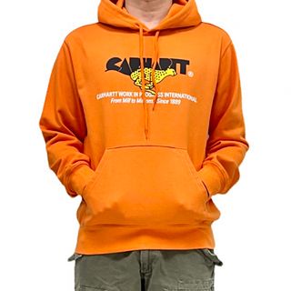 カーハートダブリューアイピー(Charhartt WIP)の中古 Carhartt WIP ヒョウ チーター アニマルロゴ ワーク フーディ(パーカー)