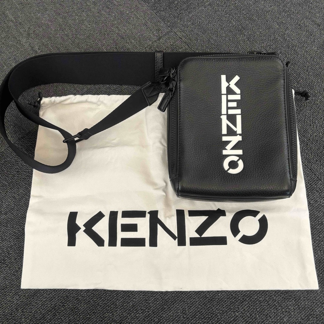 KENZO(ケンゾー)のKENZO レザーショルダーバッグ メンズのバッグ(ショルダーバッグ)の商品写真