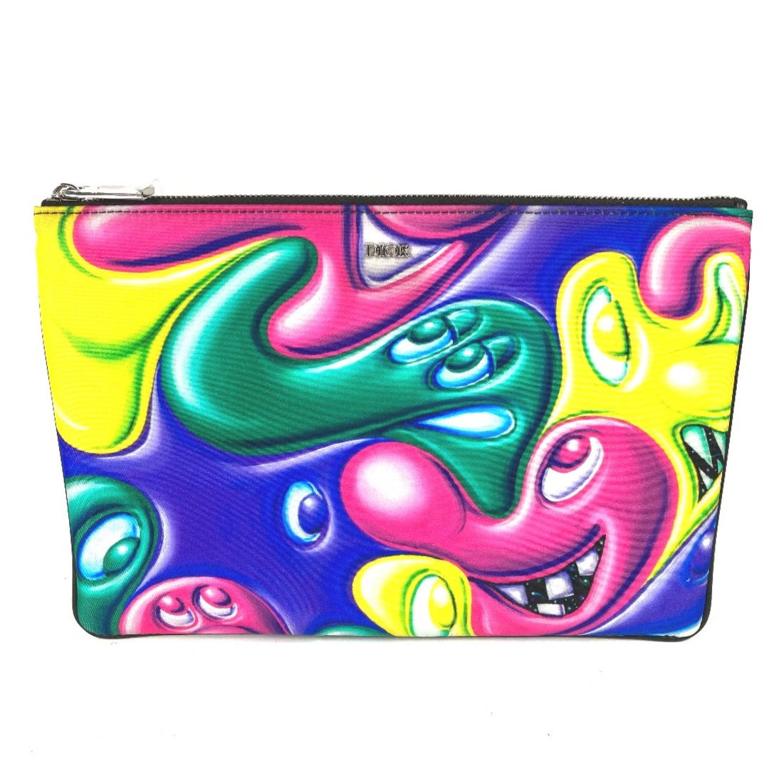 Dior(ディオール)のディオール Dior ロゴ ケニーシャーフ KENNY SCHARF  ポーチ カバン クラッチバッグ ナイロン マルチカラー メンズのバッグ(セカンドバッグ/クラッチバッグ)の商品写真