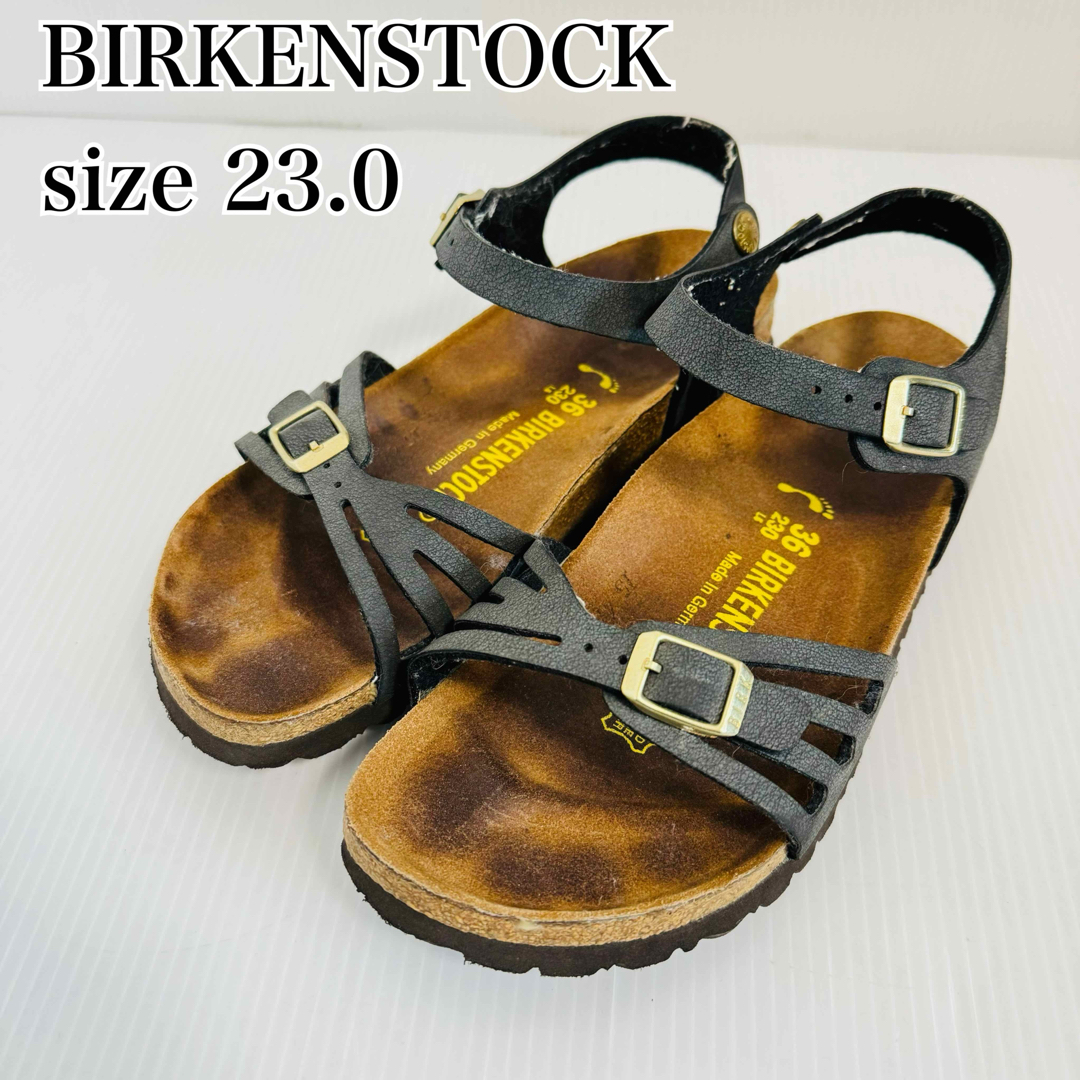 BIRKENSTOCK(ビルケンシュトック)の【美品】ビルケンシュトック　バリ スムースレザー ストラップ サンダル　23.0 レディースの靴/シューズ(サンダル)の商品写真