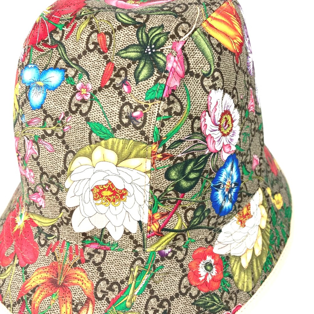 Gucci(グッチ)のグッチ GUCCI フローラ 花柄 フラワー 603988 ハット帽 帽子 バケットハット ボブハット ハット ポリエステル マルチカラー 美品 メンズの帽子(ハット)の商品写真