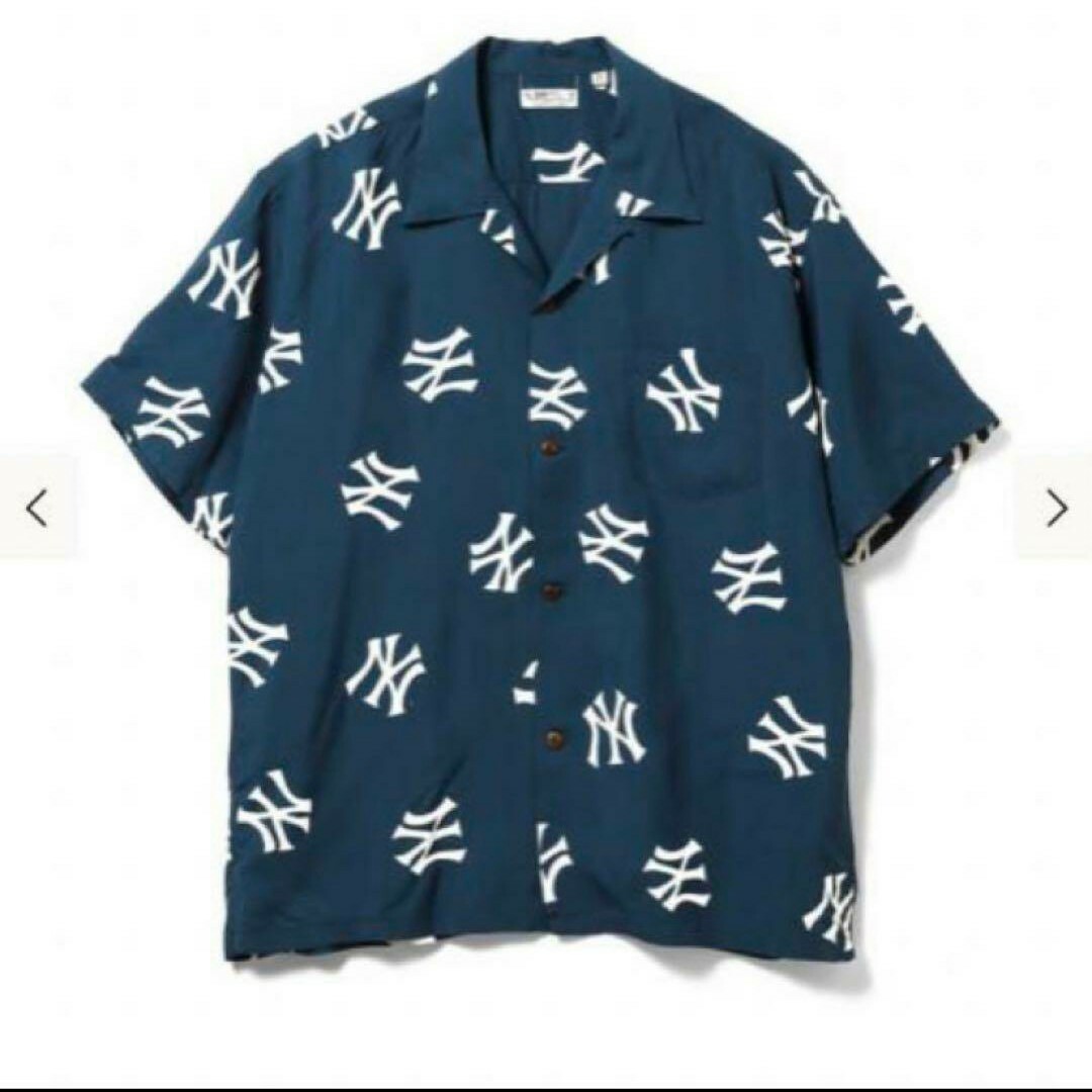 BEAMS(ビームス)のBEAMS SUN SURF × BEAMS 別注 MLB ロゴ アロハ シャツ メンズのトップス(シャツ)の商品写真