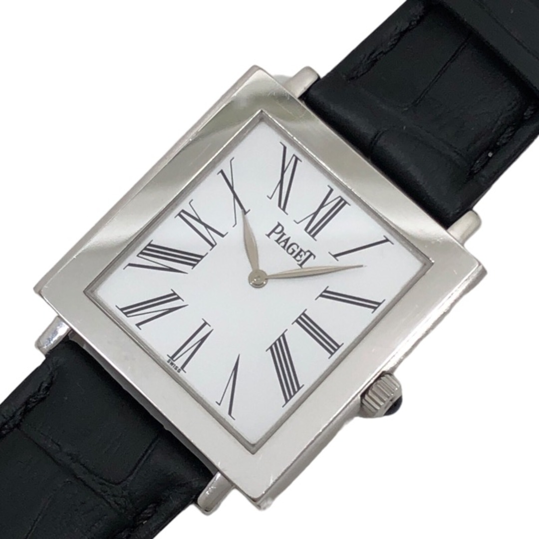 PIAGET(ピアジェ)の　ピアジェ PIAGET アルティプラノ 9930 ホワイト文字盤 K18WG/レザーストラップ(社外) メンズ 腕時計 メンズの時計(その他)の商品写真