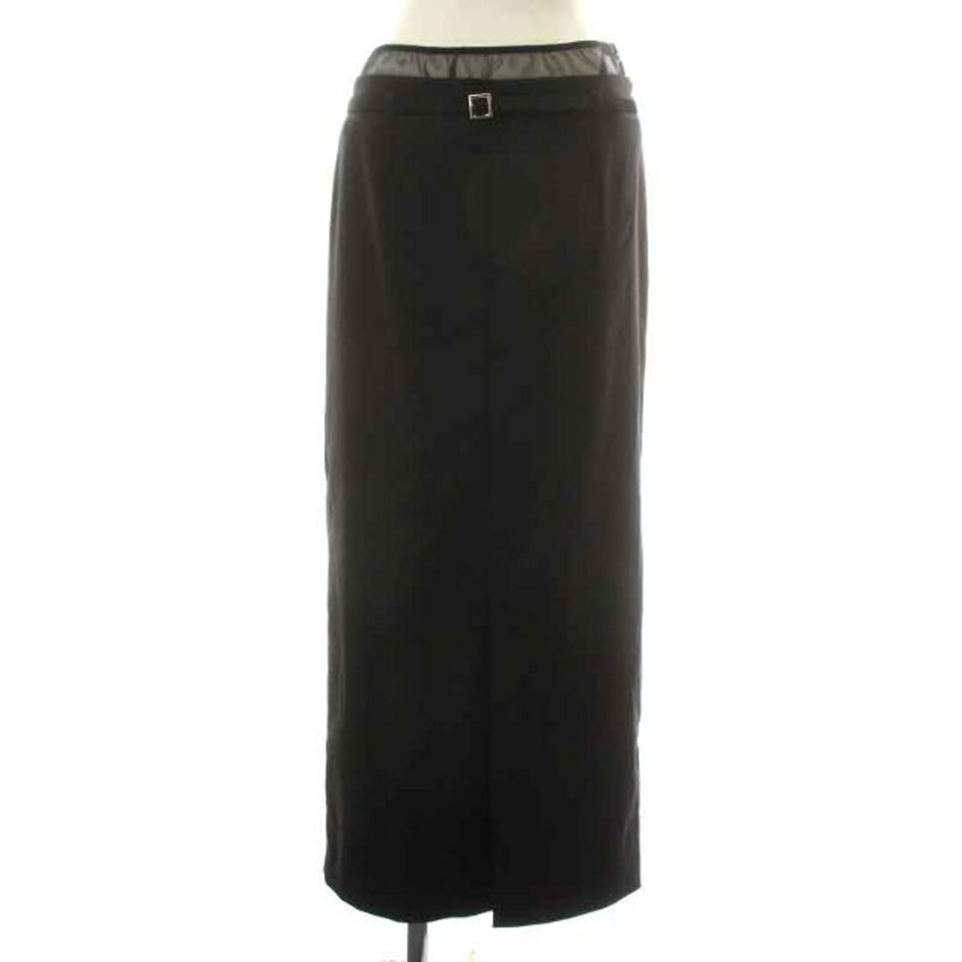 Lily Brown(リリーブラウン)のリリーブラウン ウエストドッキングナロースカート タイトスカート 1 M 黒 レディースのスカート(ロングスカート)の商品写真
