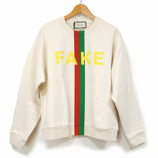 グッチ(Gucci)のグッチ GUCCI FAKE NOT トレーナー アイボリー(スウェット)