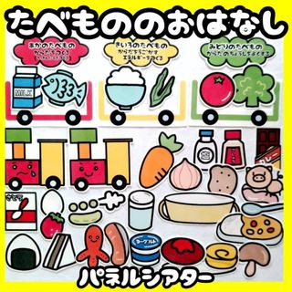 食べ物のお話　三色食品群　未カット台本付　パネルシアター　食育　栄養(その他)